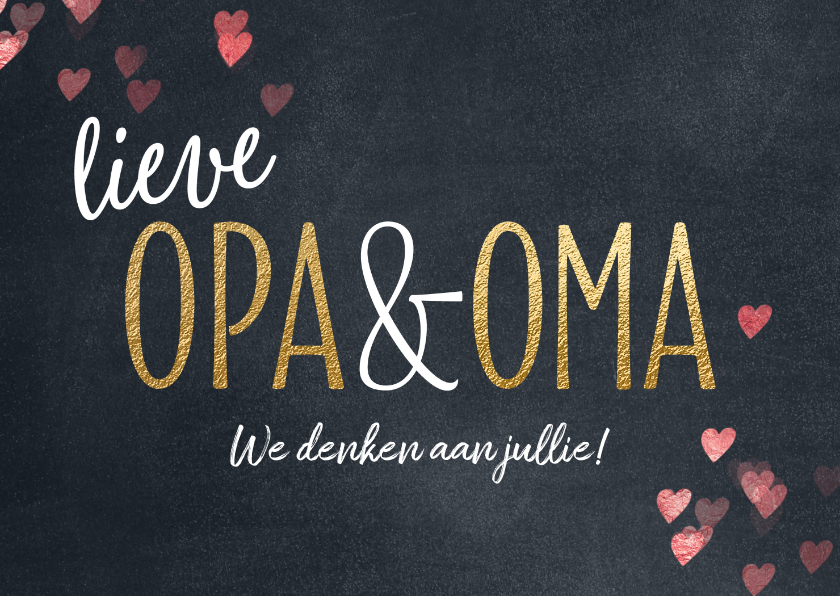 Opa en Oma wenskaart Opa en Oma kaarten Kaartje2go