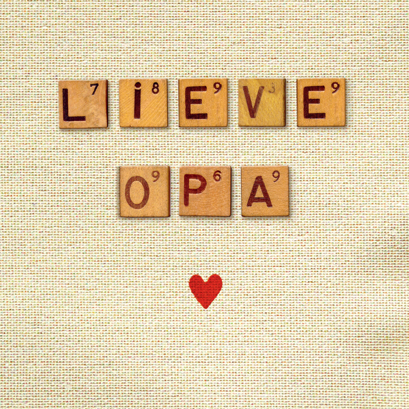 Opa kaart hartje - Opa & Omadag kaarten Opa & Omadag kaarten - Opa kaart hartje