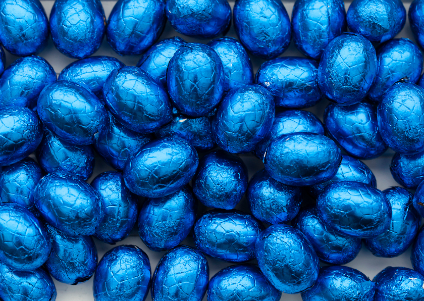 blauwe paaseitjes - Paaskaarten Paaskaarten - blauwe paaseitjes