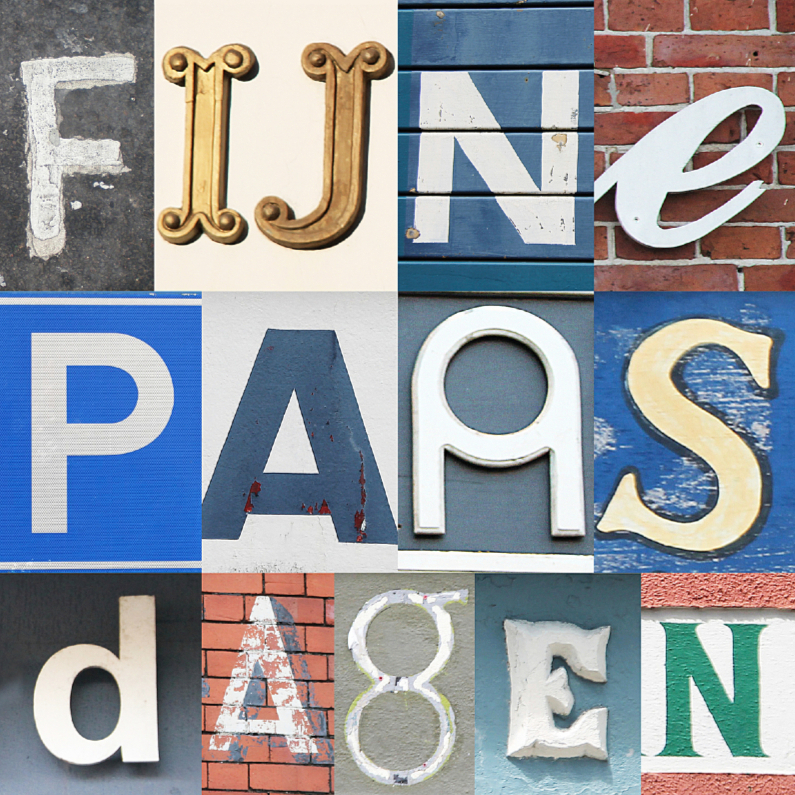 Fijne paasdagen - letters - Paaskaarten Paaskaarten - Fijne paasdagen - letters