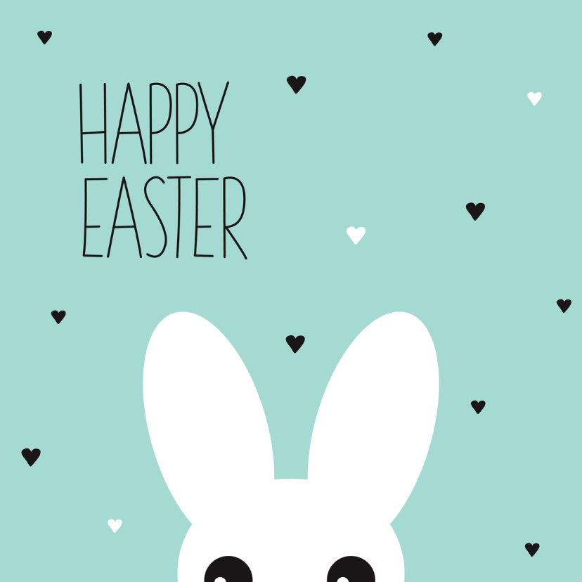 Grappig konijn happy easter - Paaskaarten Paaskaarten - Grappig konijn happy easter