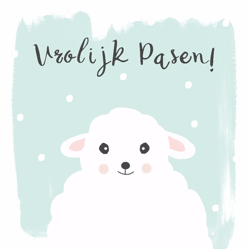 Paaskaart Schaap - Paaskaarten Paaskaarten - Paaskaart Schaap