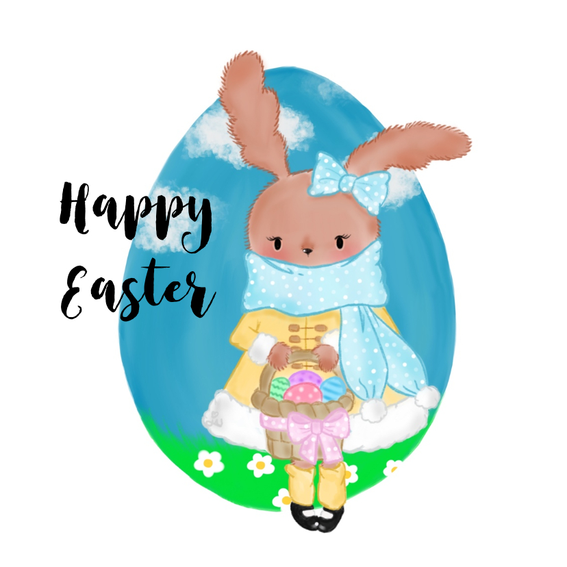 Pasen. Miss Bunny - Paaskaarten Paaskaarten - Pasen. Miss Bunny