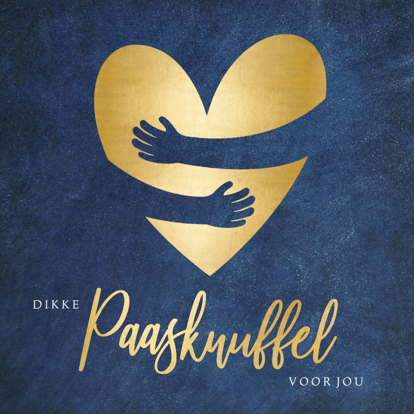 Stijlvolle paasknuffel kaart papieren knuffel met hart - Paaskaarten Paaskaarten - Stijlvolle paasknuffel kaart papieren knuffel met hart