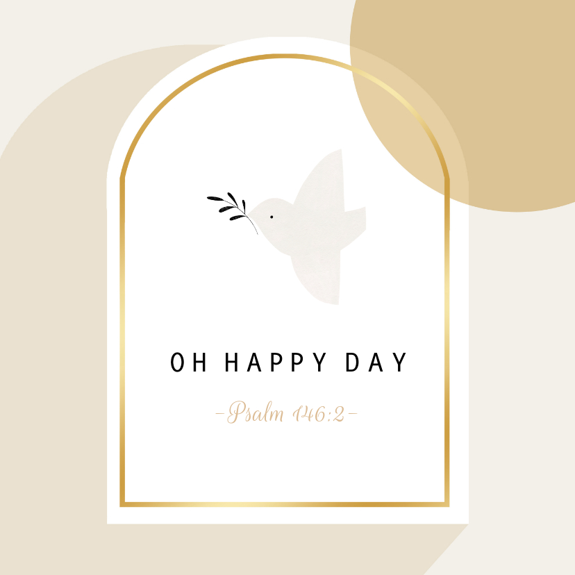 Religieuze kaarten - Christelijke kaart voor verjaardag oh happy day