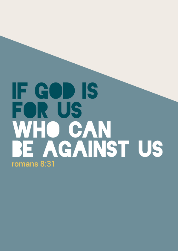 Religieuze kaarten - If God is for us - BF