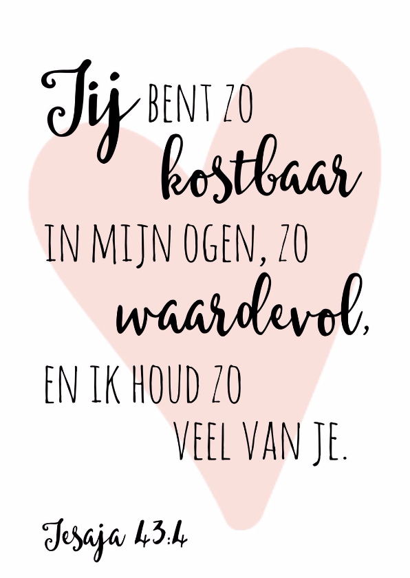Religieuze kaarten - Kaart bijbeltekst 1 - WW