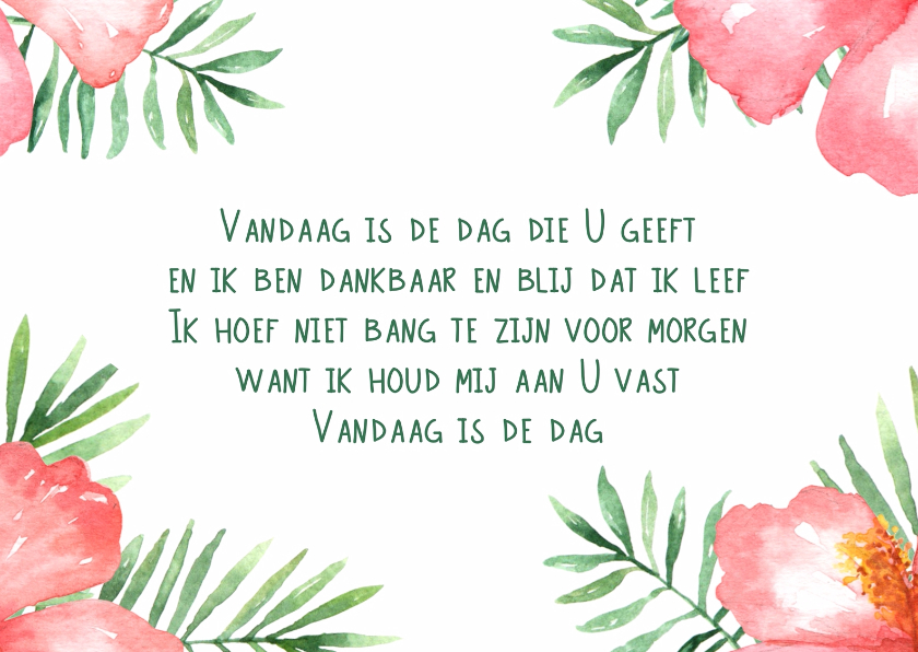 Kaart Tropical Opwekking 724 - WW - Religieuze kaarten Religieuze kaarten - Kaart Tropical Opwekking 724 - WW
