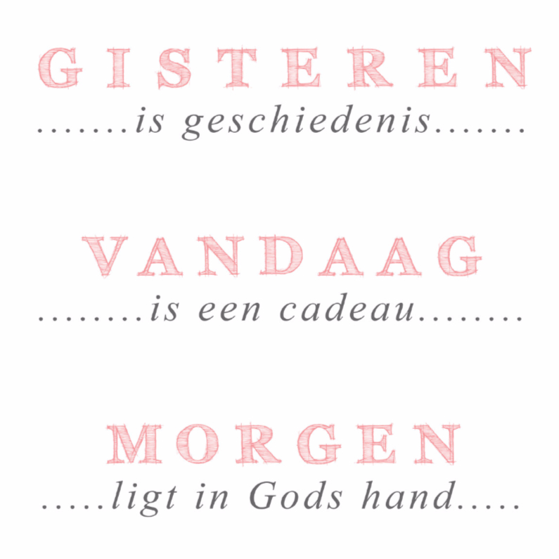 Religieuze kaarten - Typografische kaart - DH