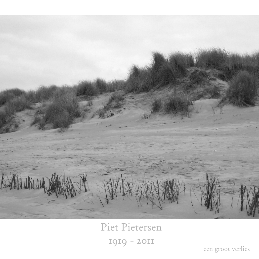 Duinen - Rouwkaarten Rouwkaarten - Duinen
