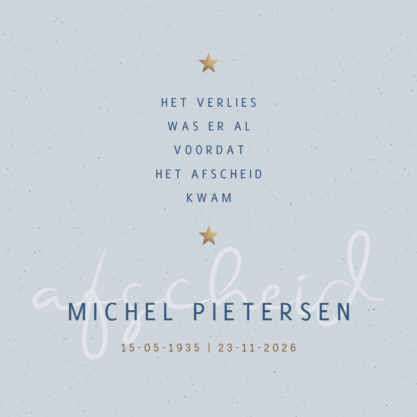 Rouwkaarten - Rouw Afscheid na Alzheimer