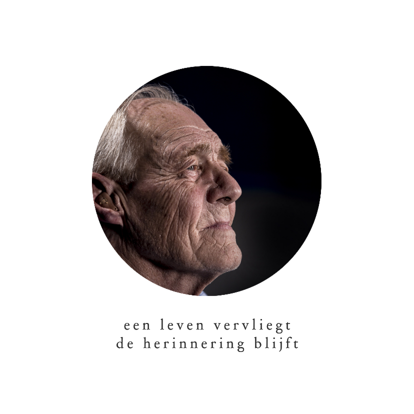 Rouw grote foto binnenkant vierkant - Rouwkaarten Rouwkaarten - Rouw grote foto binnenkant vierkant