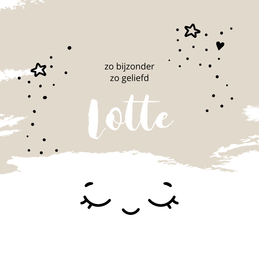 Rouw slapende oogjes - Rouwkaarten Rouwkaarten - Rouw slapende oogjes