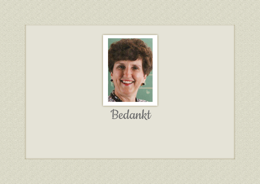 Rouwkaart kader met foto en tekstvoorstel - Rouwkaarten Rouwkaarten - Rouwkaart kader met foto en tekstvoorstel