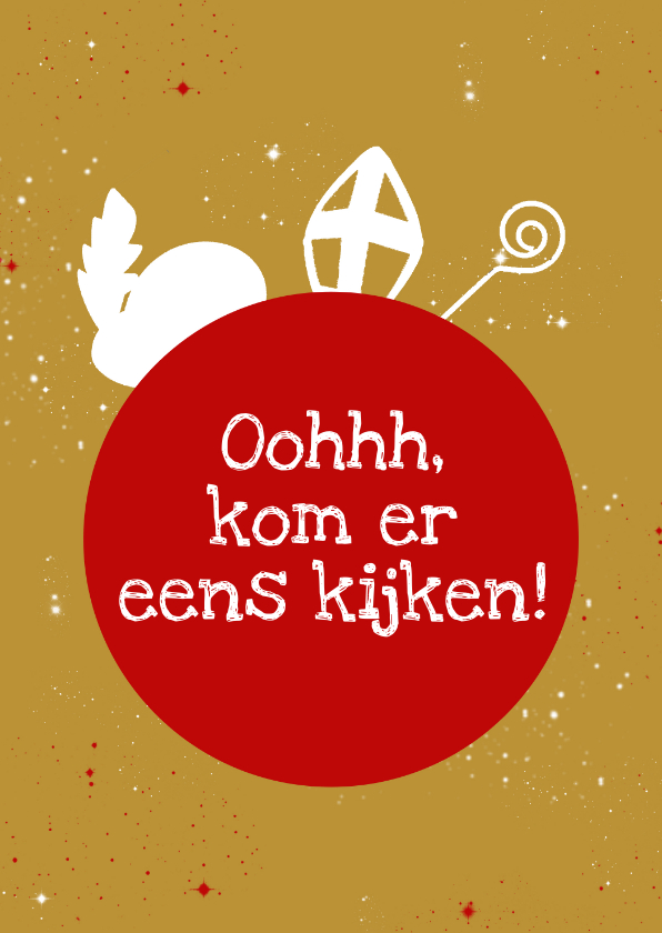 Sinterklaaskaarten - Sinterklaas in je schoentje