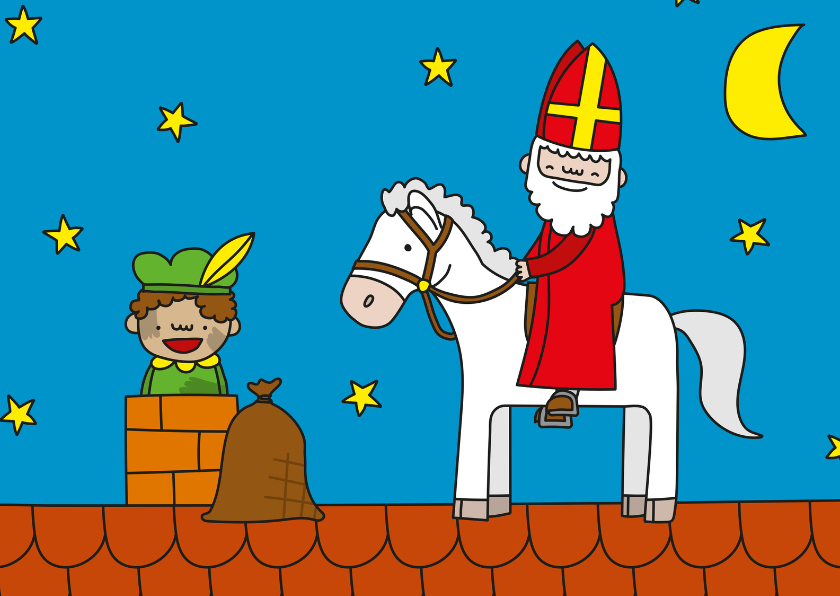 Sinterklaaskaarten - Sinterklaas Ozosnel