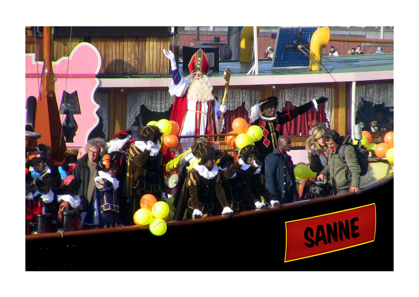 Sinterklaas - stoomboot naam - Sinterklaaskaarten Sinterklaaskaarten - Sinterklaas - stoomboot naam