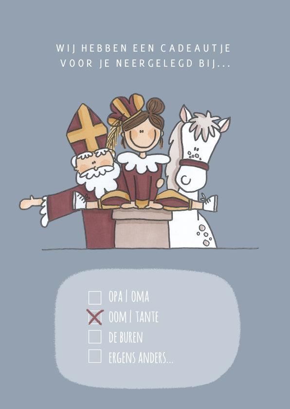 Sinterklaaskaarten - Sinterklaaskaart Cadeautjes