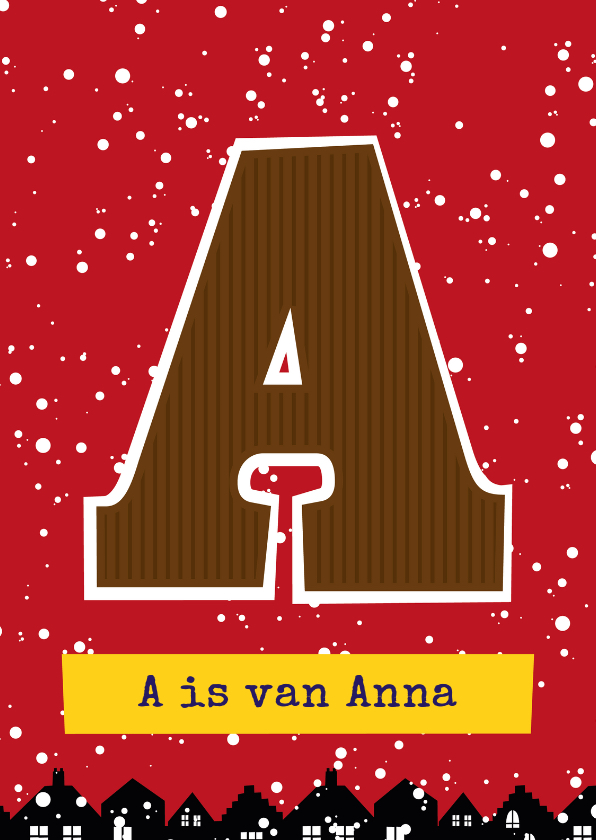 Sinterklaaskaart choco A - Sinterklaaskaarten Sinterklaaskaarten - Sinterklaaskaart choco A