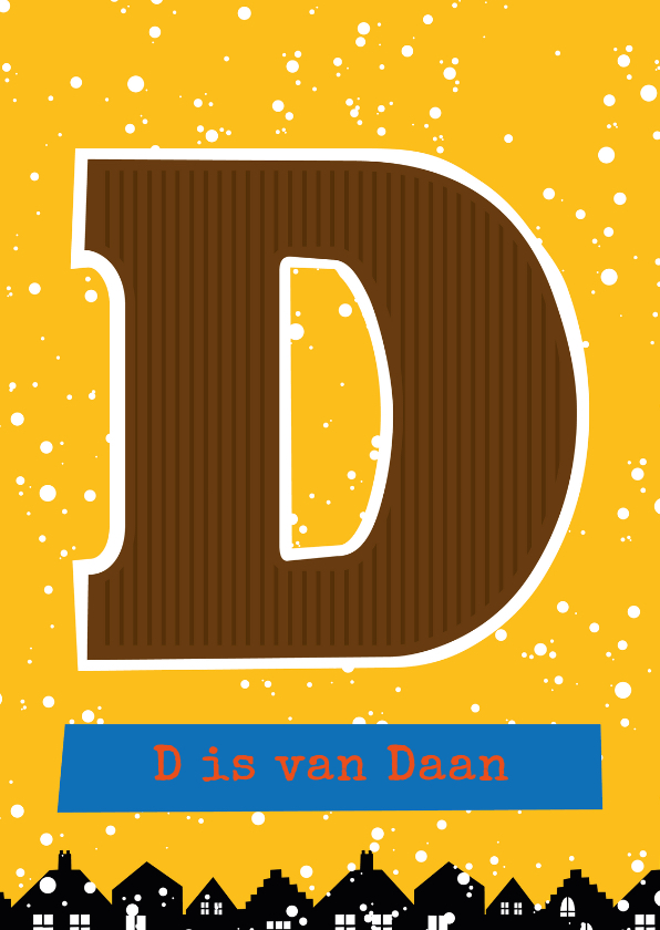 Sinterklaaskaart choco D - Sinterklaaskaarten Sinterklaaskaarten - Sinterklaaskaart choco D