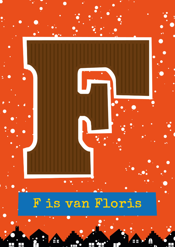 Sinterklaaskaart choco F - Sinterklaaskaarten Sinterklaaskaarten - Sinterklaaskaart choco F