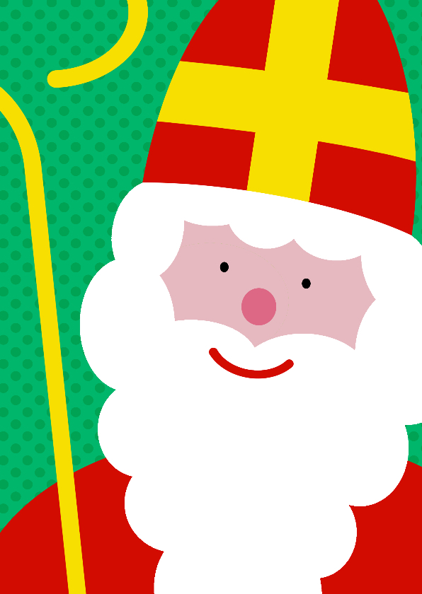 Sinterklaaskaart grote sint - Sinterklaaskaarten Sinterklaaskaarten - Sinterklaaskaart grote sint