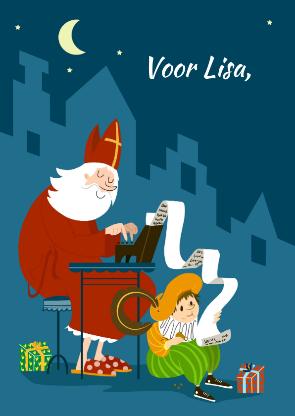 Sinterklaaskaarten - Sinterklaaskaart - IR