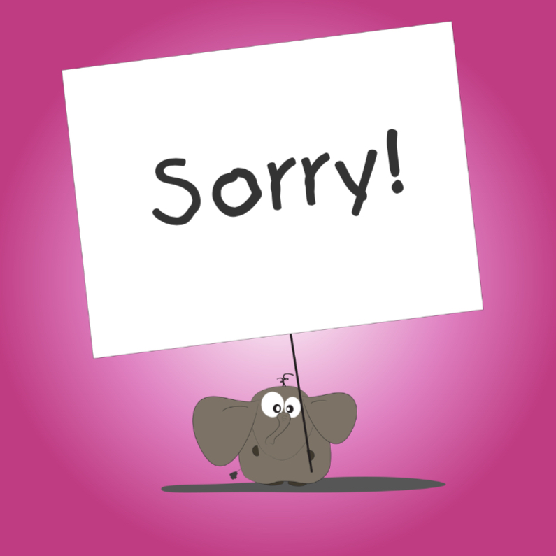 Mo Card - Sorrykaart met een beetje humor - Sorry kaarten Sorry kaarten - Mo Card - Sorrykaart met een beetje humor