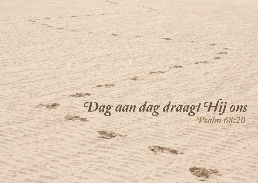 Religie kaarten - Christelijke kaart Hij draagt jou