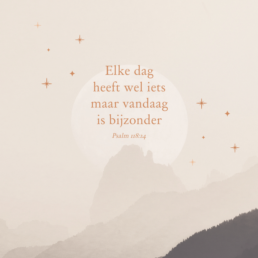 Religie kaarten - Christelijke kaart vandaag is bijzonder