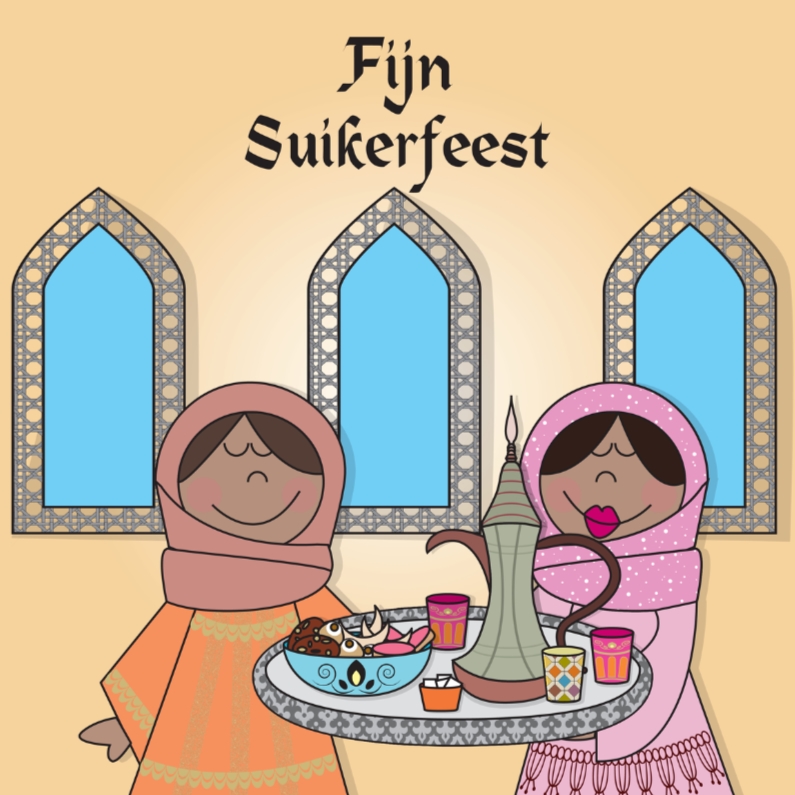 Fijn suikerfeest - Religie kaarten Religie kaarten - Fijn suikerfeest