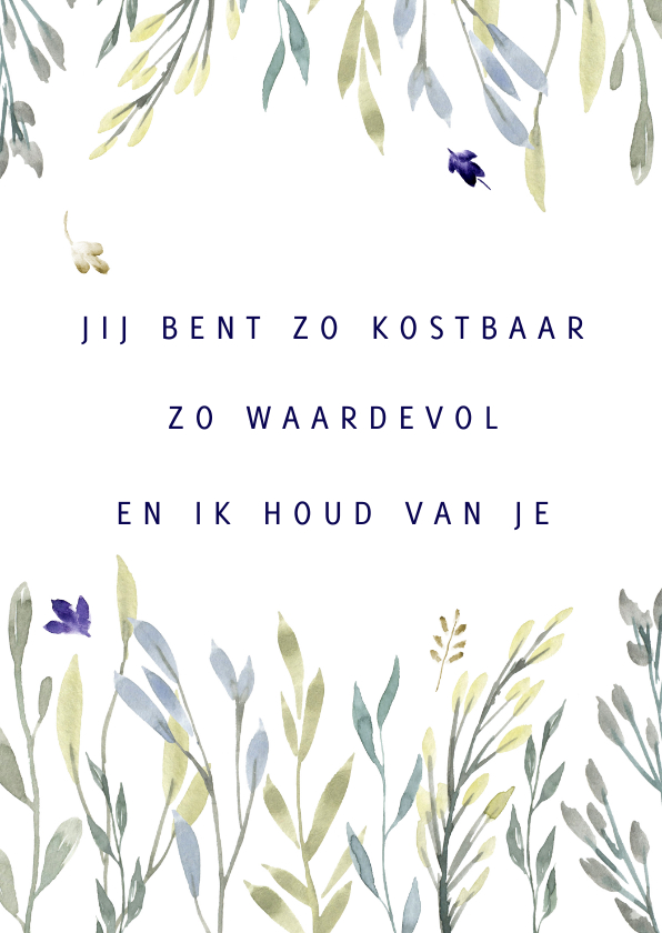 Kaart bijbeltekst pastel twijgjes - Religie kaarten Religie kaarten - Kaart bijbeltekst pastel twijgjes