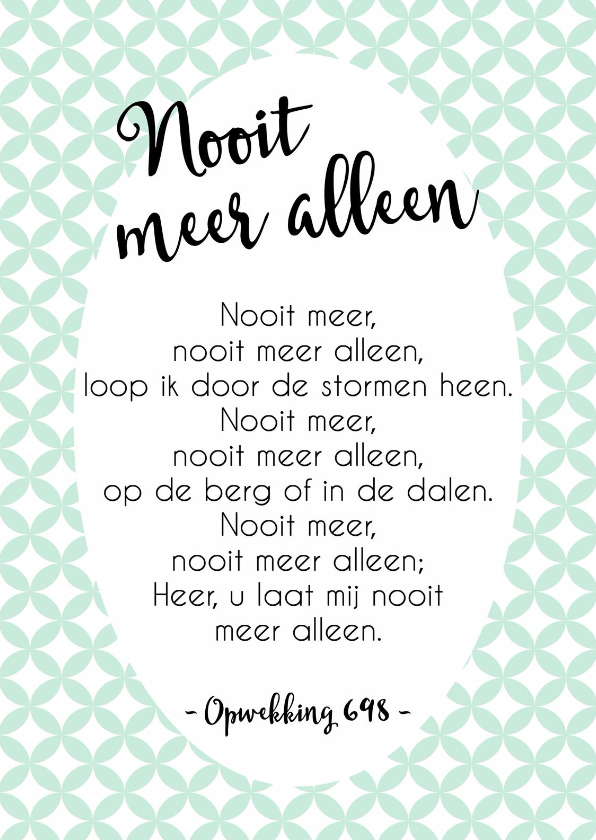Opwekking 698 - WW - Religie kaarten Religie kaarten - Opwekking 698 - WW