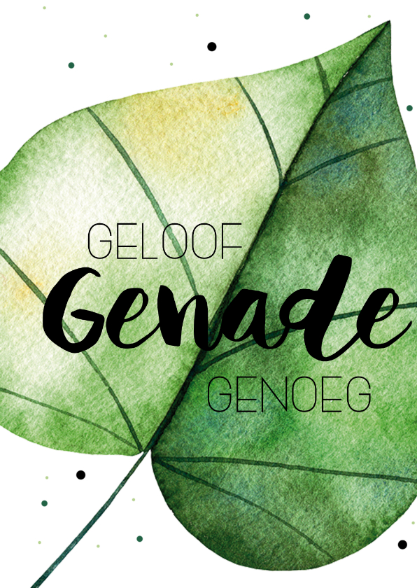 Religie kaart: Geloof, genade, genoeg - Religie kaarten Religie kaarten - Religie kaart: Geloof, genade, genoeg