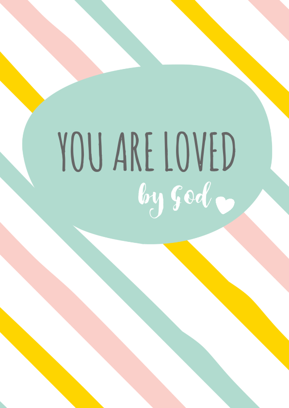 Religie kaarten Christeljk You are loved - Religie kaarten Religie kaarten - Religie kaarten Christeljk You are loved