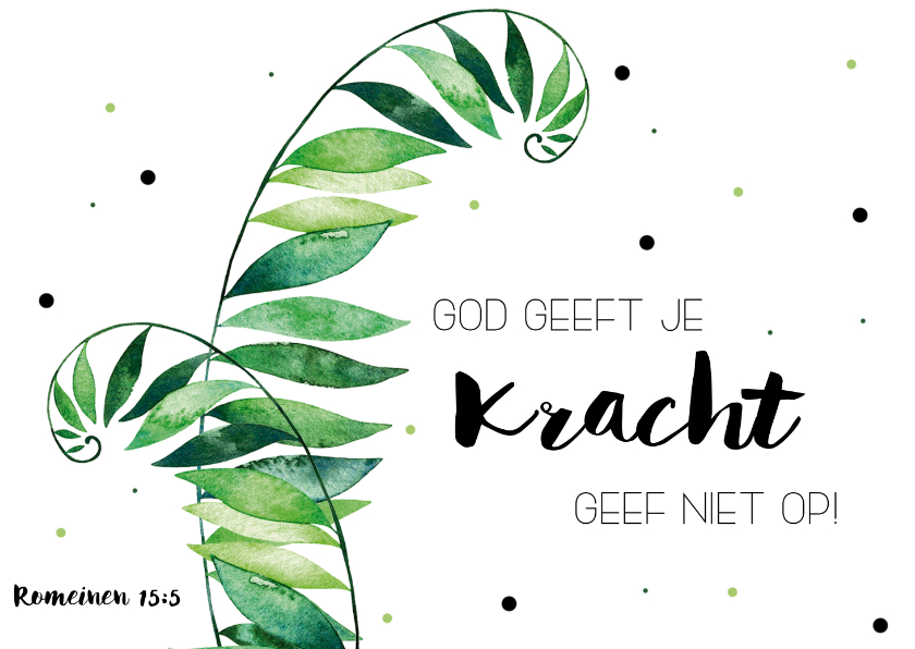 Religiekaart: God geeft je kracht - Religie kaarten Religie kaarten - Religiekaart: God geeft je kracht