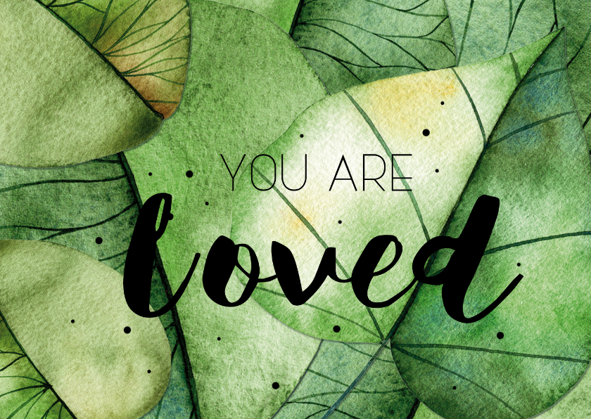 Religiekaartje: You are loved! - Religie kaarten Religie kaarten - Religiekaartje: You are loved!