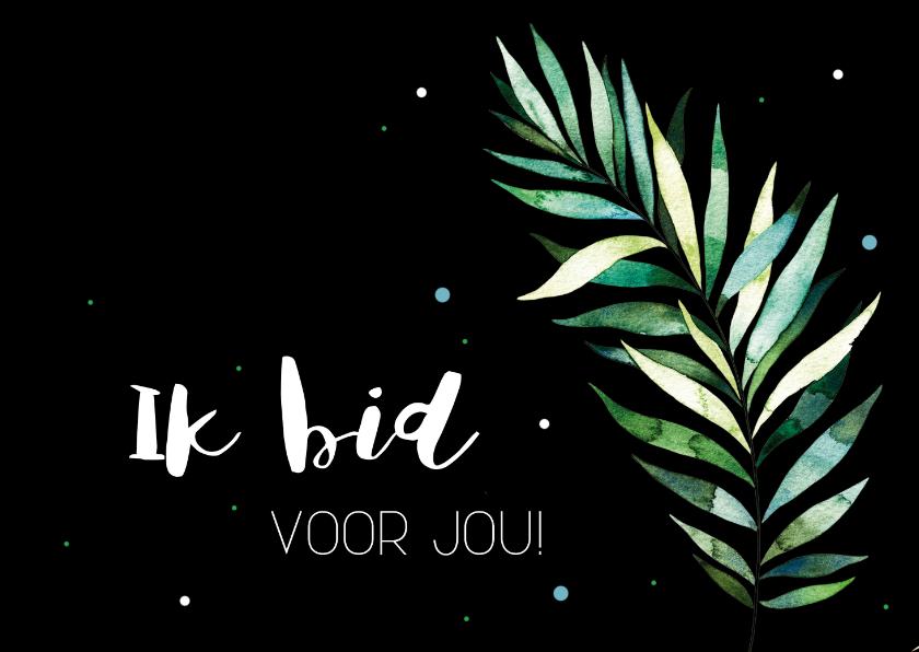 Religiekaartje zwart wit: Ik bid voor jou! - Religie kaarten Religie kaarten - Religiekaartje zwart wit: Ik bid voor jou!