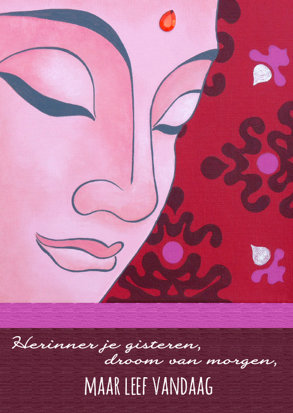 Spirituele kaart Boeddha leef vandaag - Religie kaarten Religie kaarten - Spirituele kaart Boeddha leef vandaag