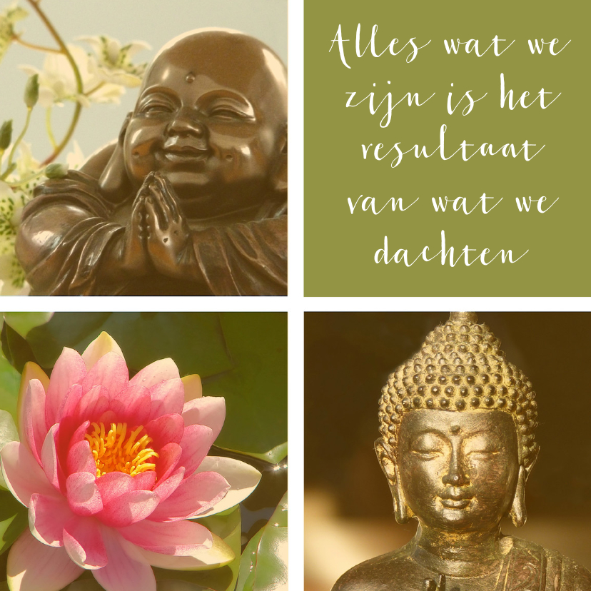 Religie kaarten - Spirituele kaart Boeddha quote 2