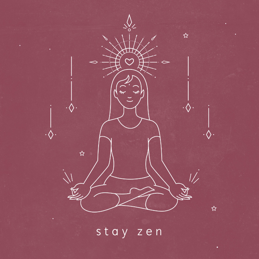 Spirituele zen kaart - Religie kaarten Religie kaarten - Spirituele zen kaart