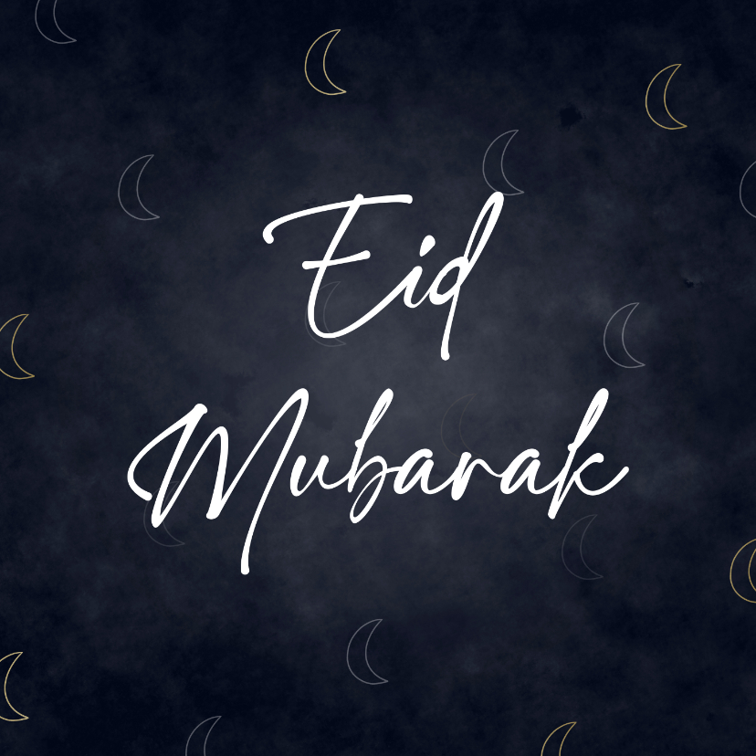 Religie kaarten - Stijlvolle religiekaart Eid Mubarak