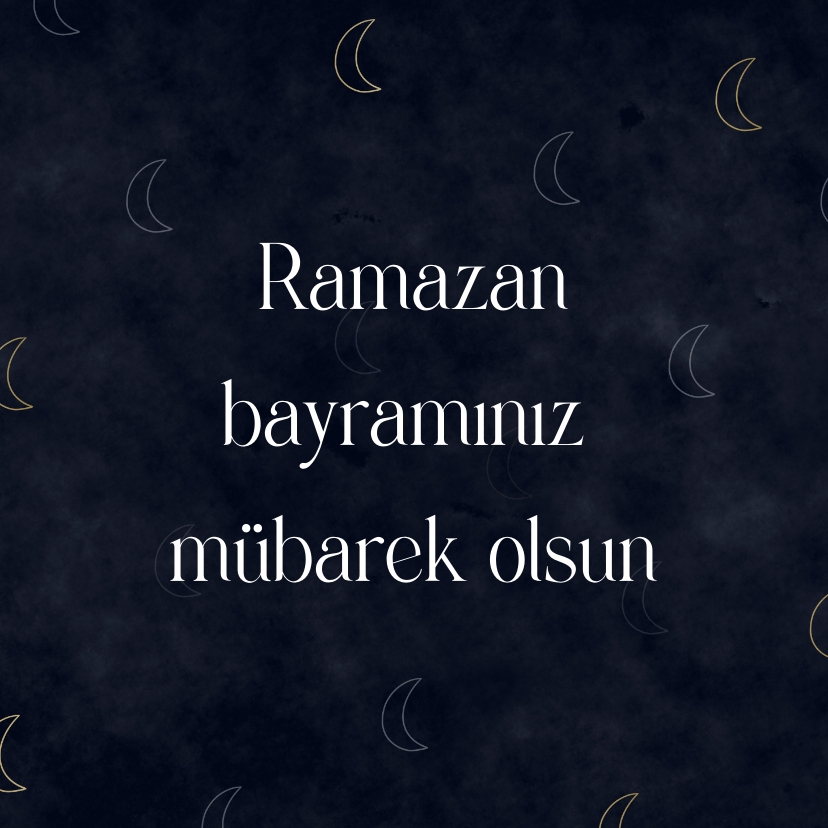 Religie kaarten - Stijlvolle religiekaart Suikerfeest Turks