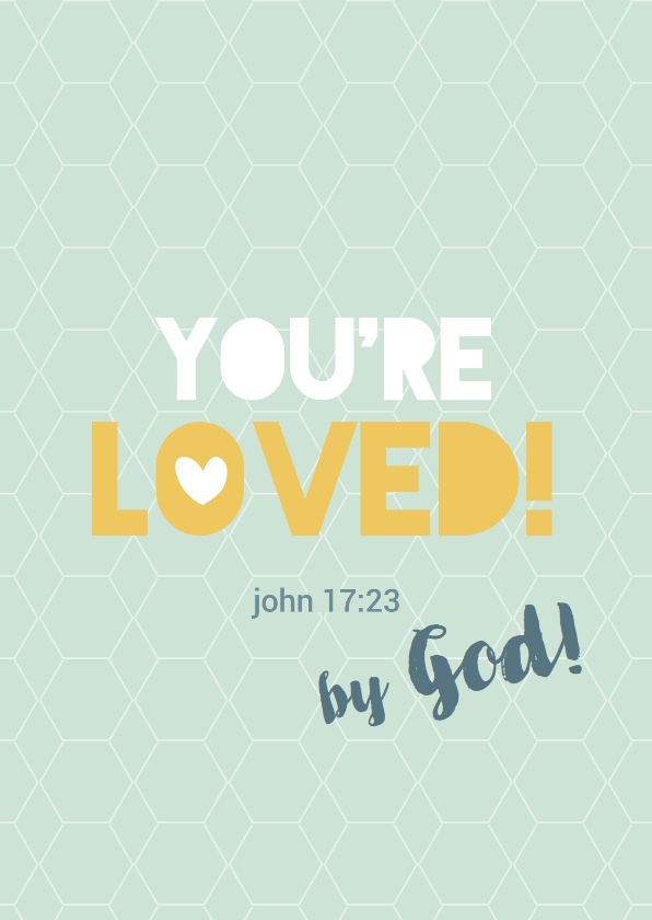You're loved - BF - Religie kaarten Religie kaarten - You're loved - BF