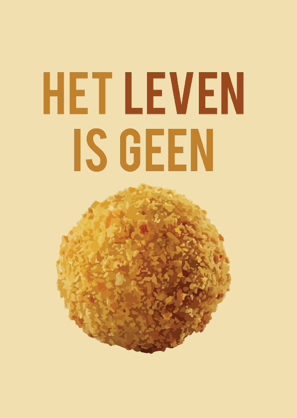 beterschapskaart bitterbal ME - Spreukenkaarten Spreukenkaarten - beterschapskaart bitterbal ME