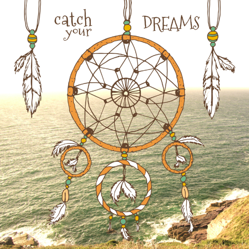 Catch your dreams zee - Spreukenkaarten Spreukenkaarten - Catch your dreams zee
