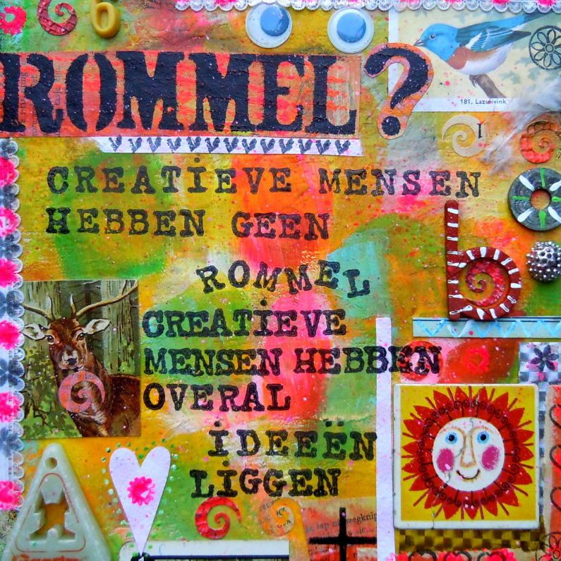 Creatieve mensen hebben geen rommel - Spreukenkaarten Spreukenkaarten - Creatieve mensen hebben geen rommel