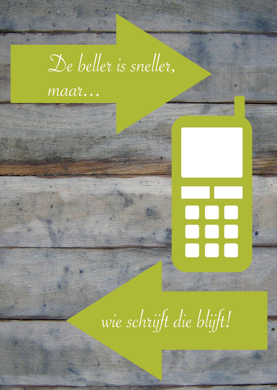 De beller is sneller - Spreukenkaarten Spreukenkaarten - De beller is sneller