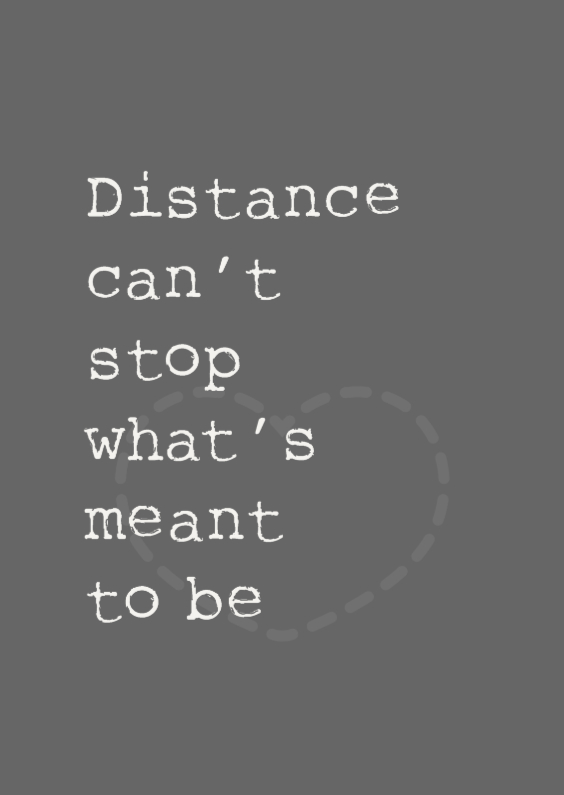 Distance - Spreukenkaarten Spreukenkaarten - Distance