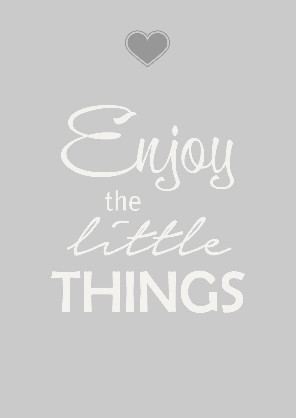 Enjoy things - Spreukenkaarten Spreukenkaarten - Enjoy things